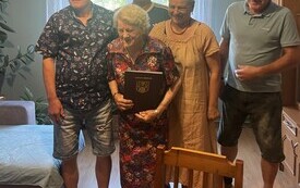 jubilatka z rodziną 