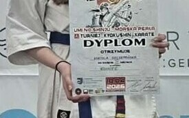 karateka na podium