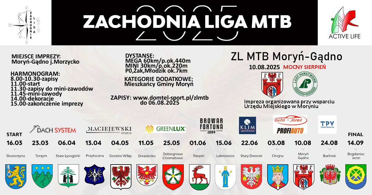 plakat zachodnia liga mtb
