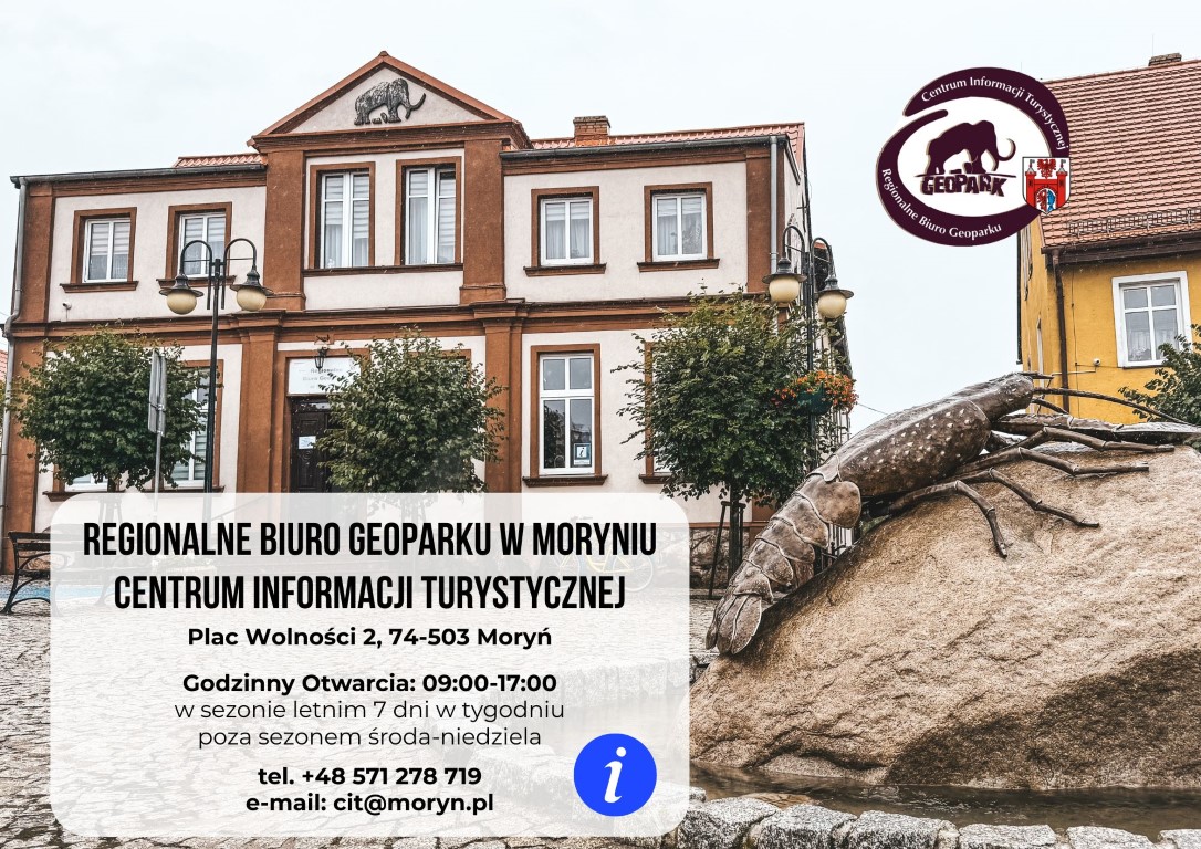 Grafika Centrum Informacji Turystycznej w&nbsp;Moryniu