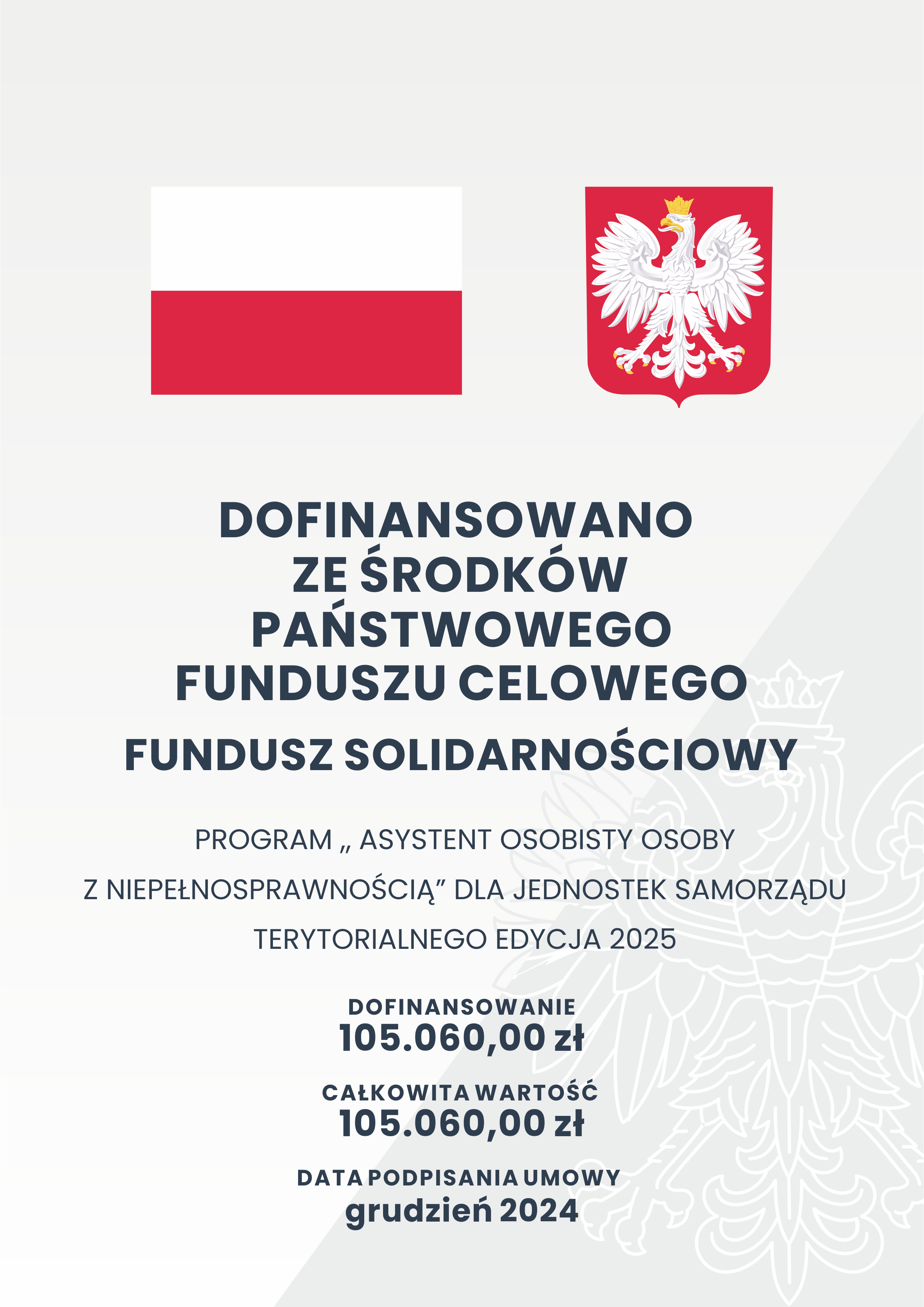 Plakat - Asystent osobisty osoby z niepełnosprawnością