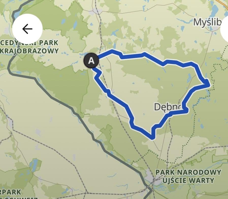 Mapa trasy rajdu