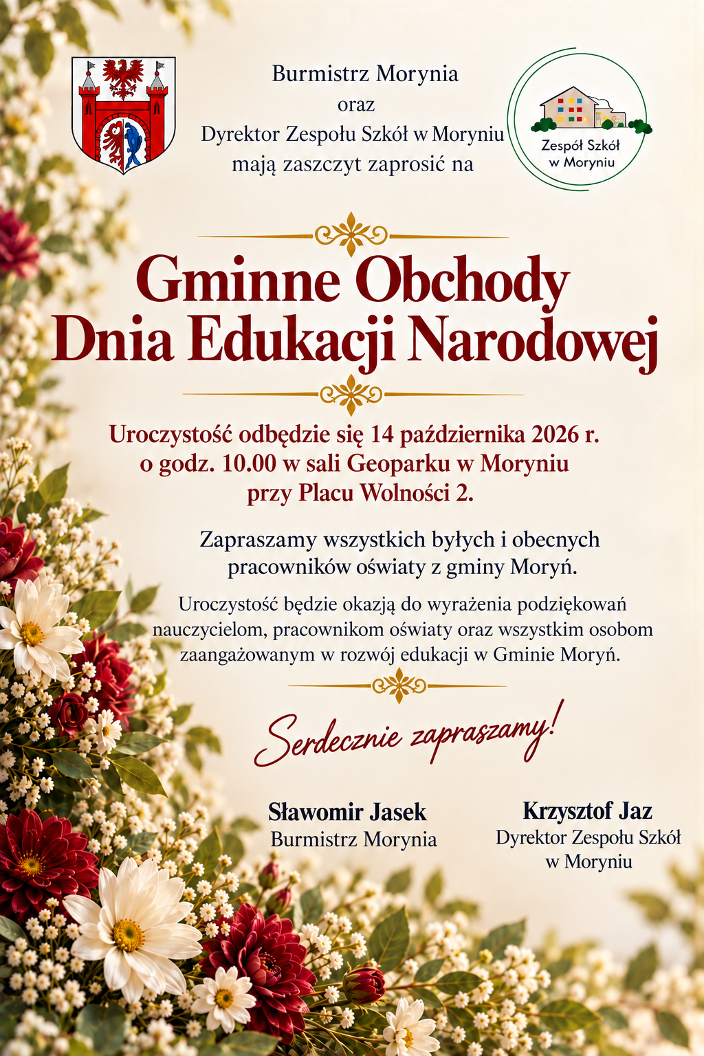 Plakat - Zaproszenie na&nbsp;Dzień Edukacji Narodowej 2026