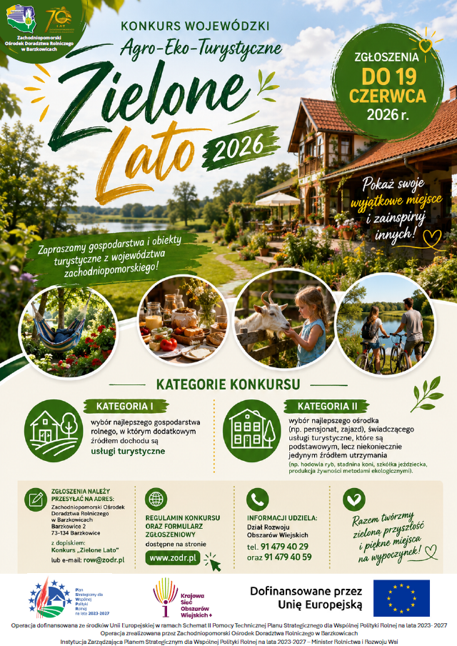 Plakat informacyjny o&nbsp;konkursie 