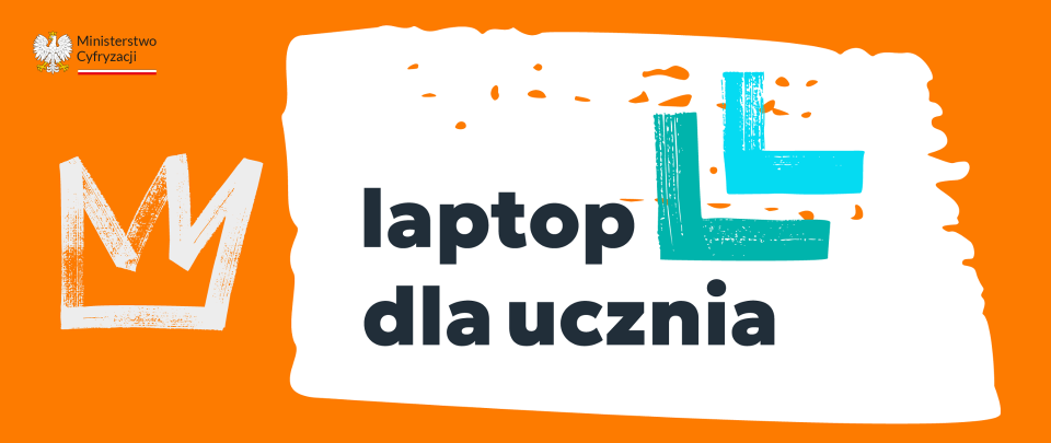 logotyp laptop dla ucznia
