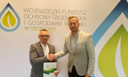 Burmistrz morynia z zastępcą prezesa wfośigw