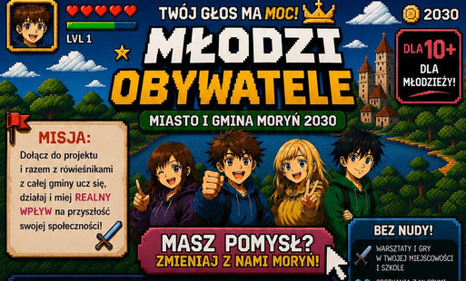 Zdjęcie do Młodzi Obywatele &ndash; Miasto i Gmina Moryń 2030