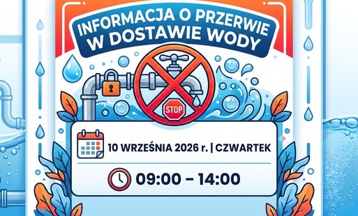 Grafika - Przerwa w dostawie wody