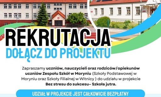 Plakat z informacjami o rekrutacji