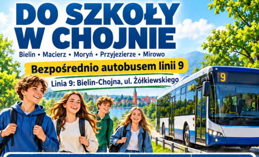 Zdjęcie do Do szkoły w Chojnie? Sprawdź, jak dojechać!